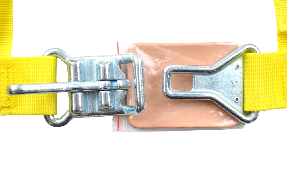 2" LATCH & LINK Y FLOOR MOUNT HARNESS. 3 POINT BUGGY BELT YELLOW