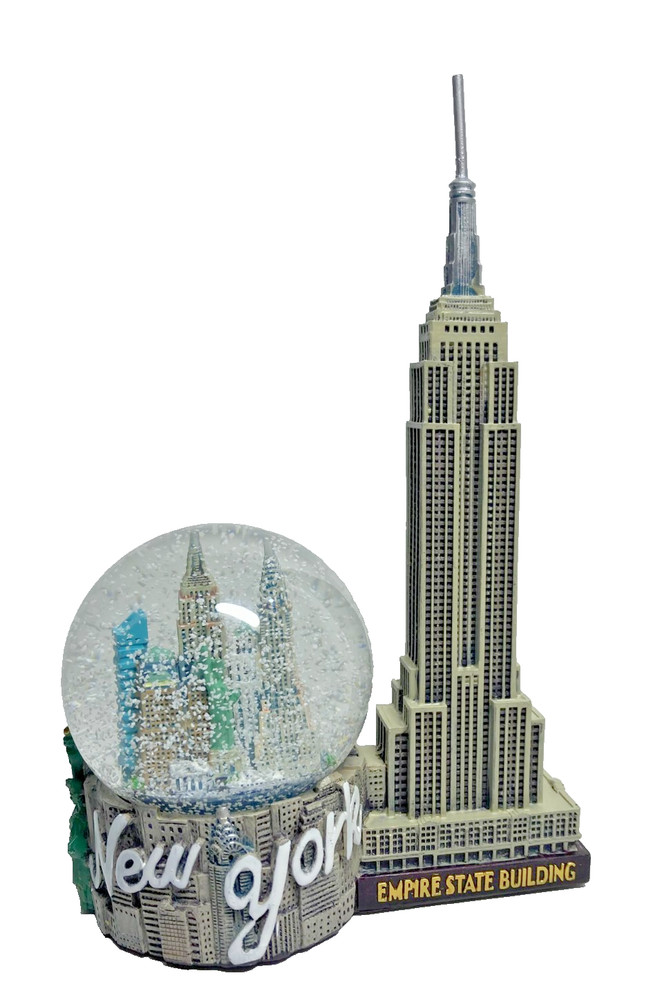 NYC Empire State Building Snow Globe Souvenir