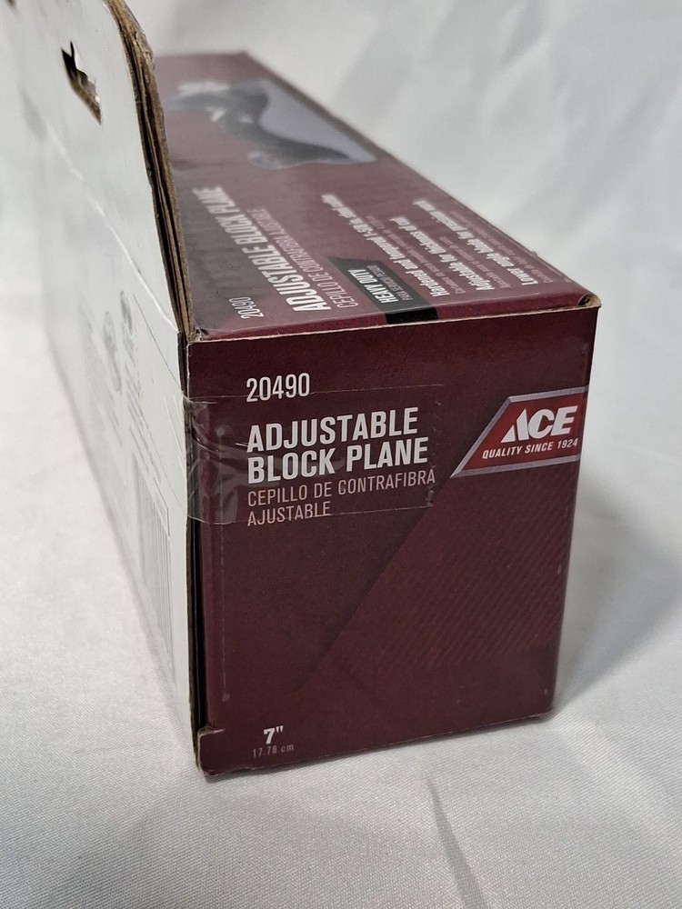 Ace 7" Block Planes Heavy Duty Woodworking Adjustable ~ New