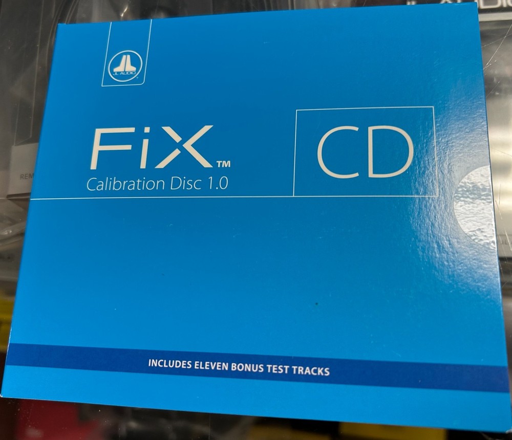 JL Audio Fix Calibration Disc 1.0 CD Test Tracks