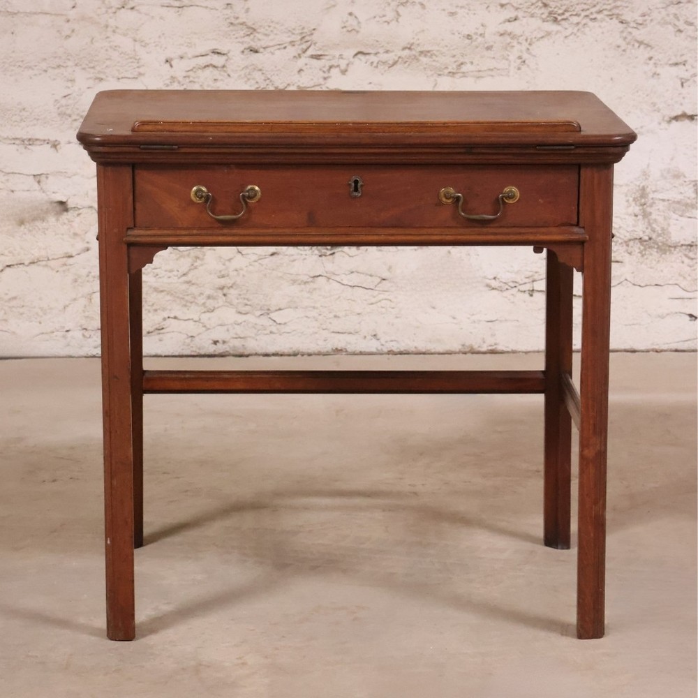 19th Century English Walnut Chippendale Desk