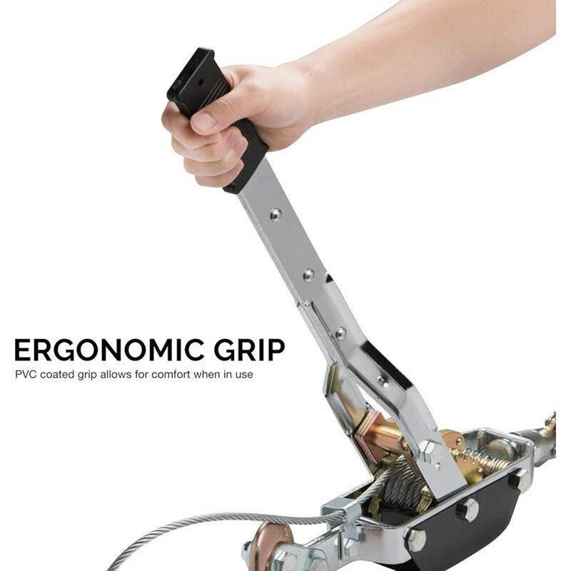 5 Ton Come Along Winch Heavy Duty Hand Winch Puller Recovery Gear Tool Durable