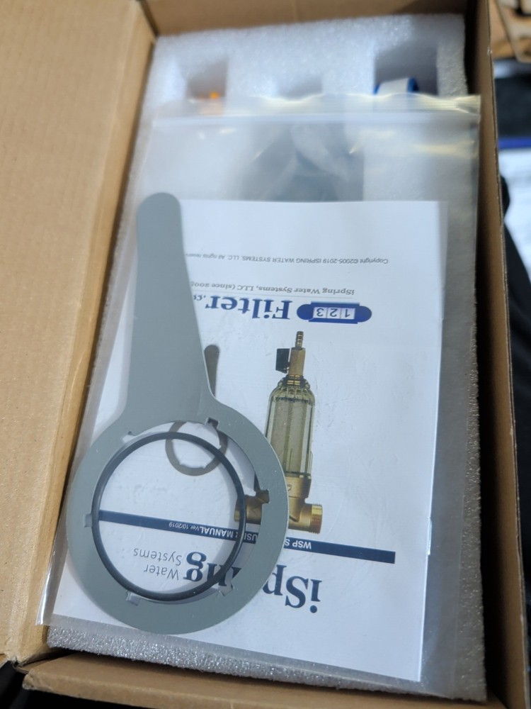 iSpring WSP-500 Reusable Whole House Spin Down Sediment Water Filter, 500 Micron