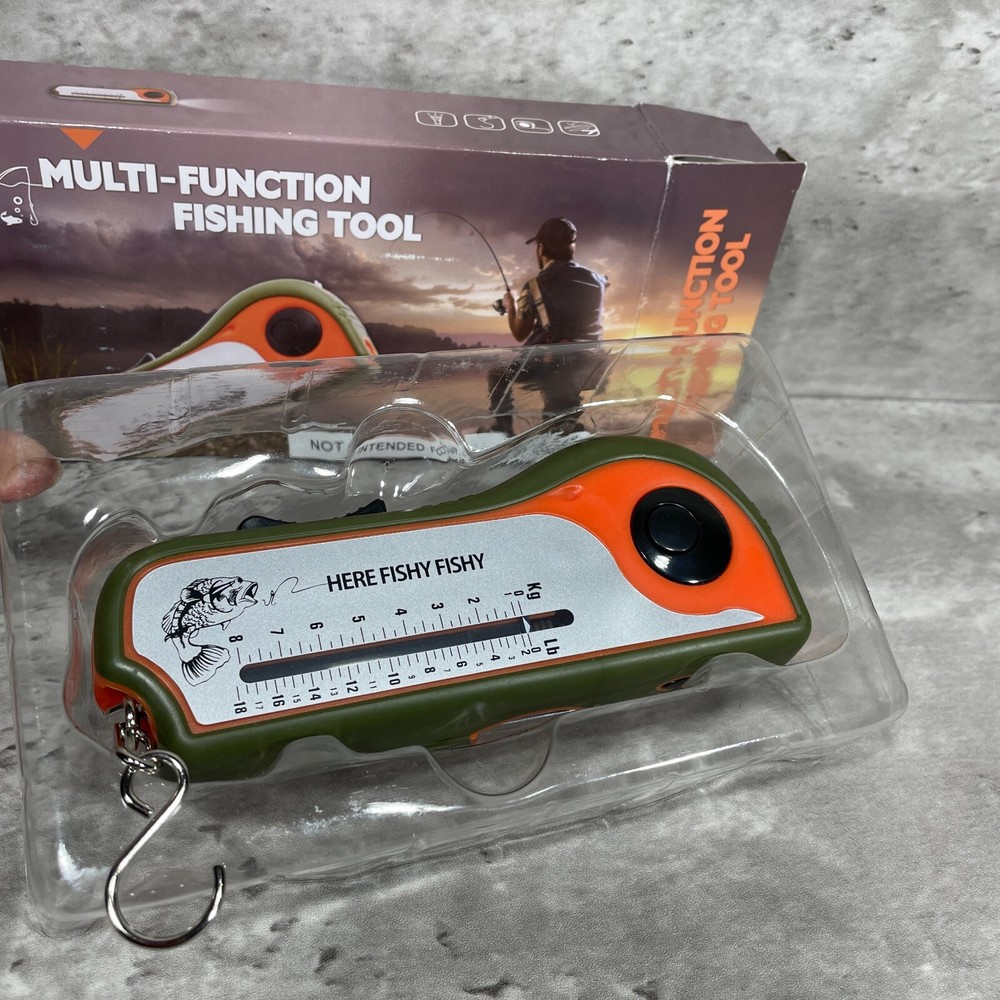 Multi-Function Fishing Tool by Bits And Pieces - 8 in 1 Fishing Tool - Open Box