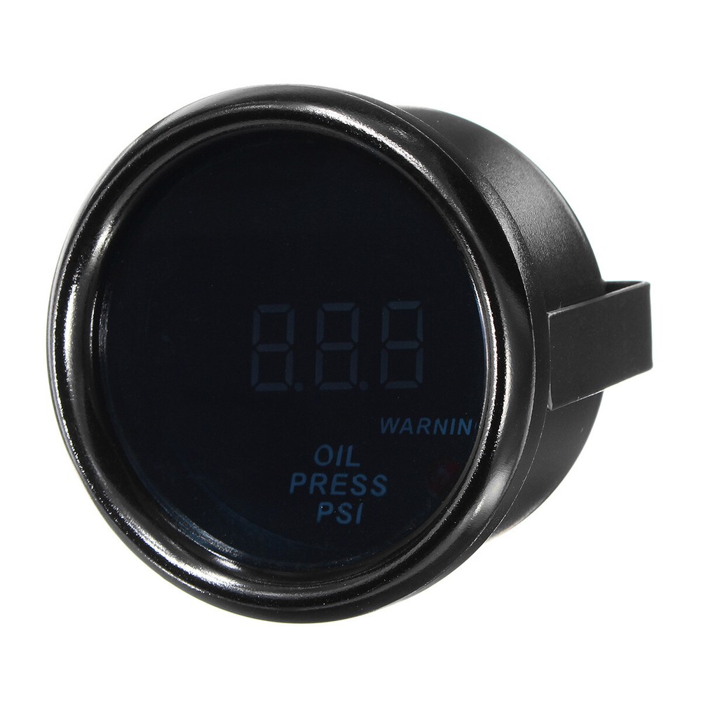 2" 52mm Digital LED Electronic Oil Pressure Gauge + Sensor Meter Kit Universal