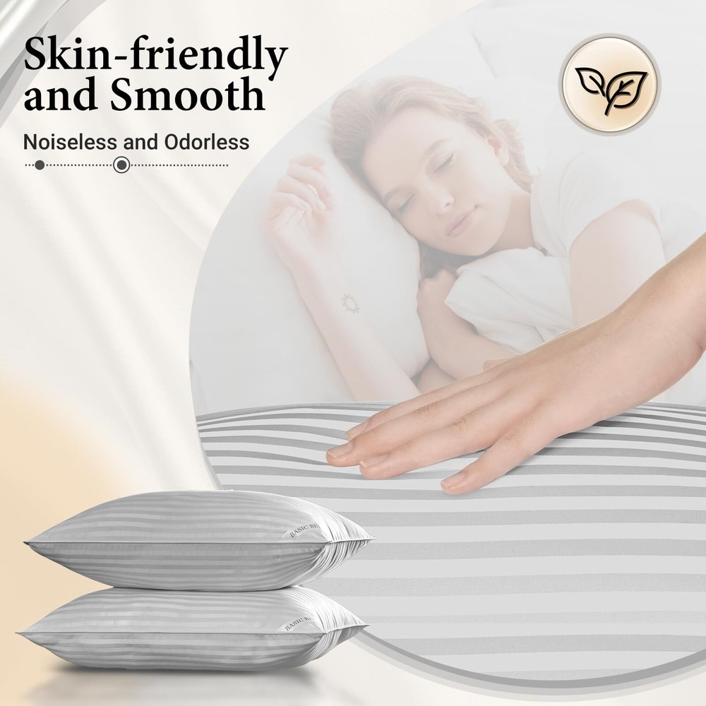 King Size Pillows - Down Alternative Pillows for Sleeping Soft King Pillows S...