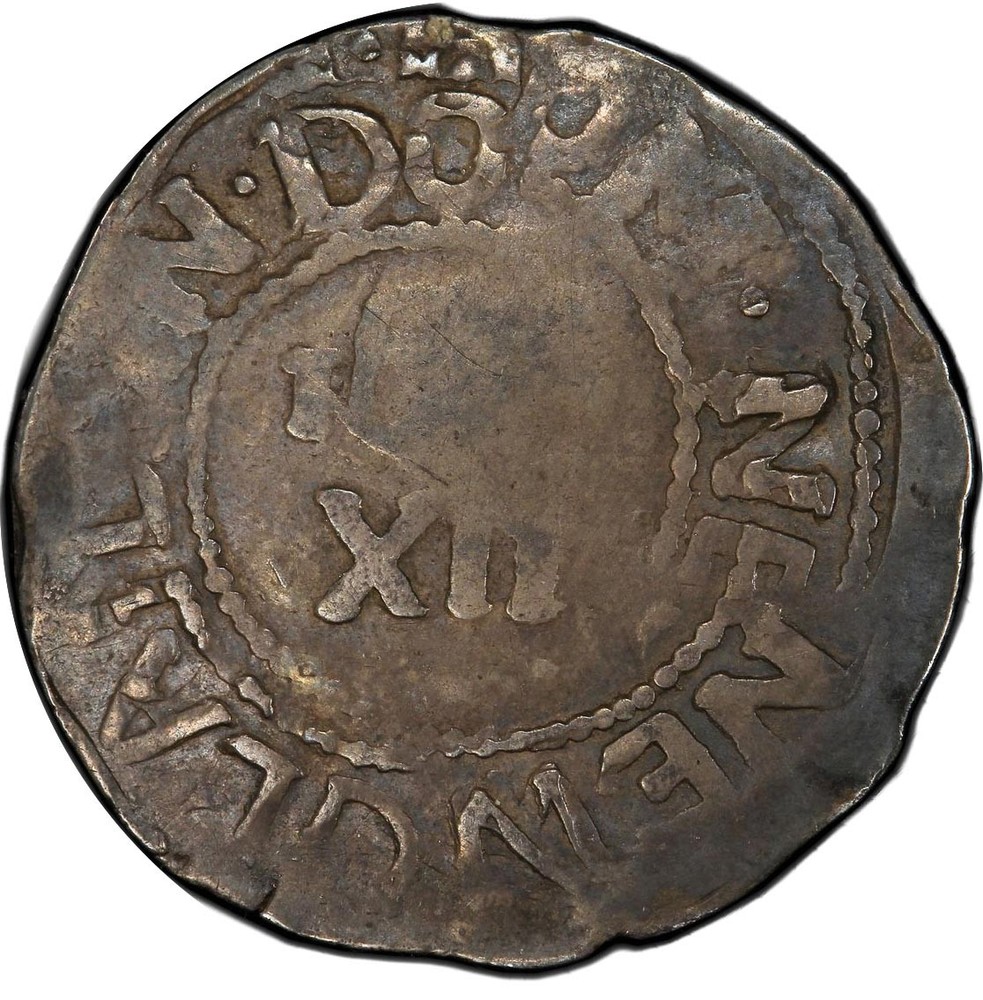 1652 WILLOW TREE SHILLING PCGS VF 35