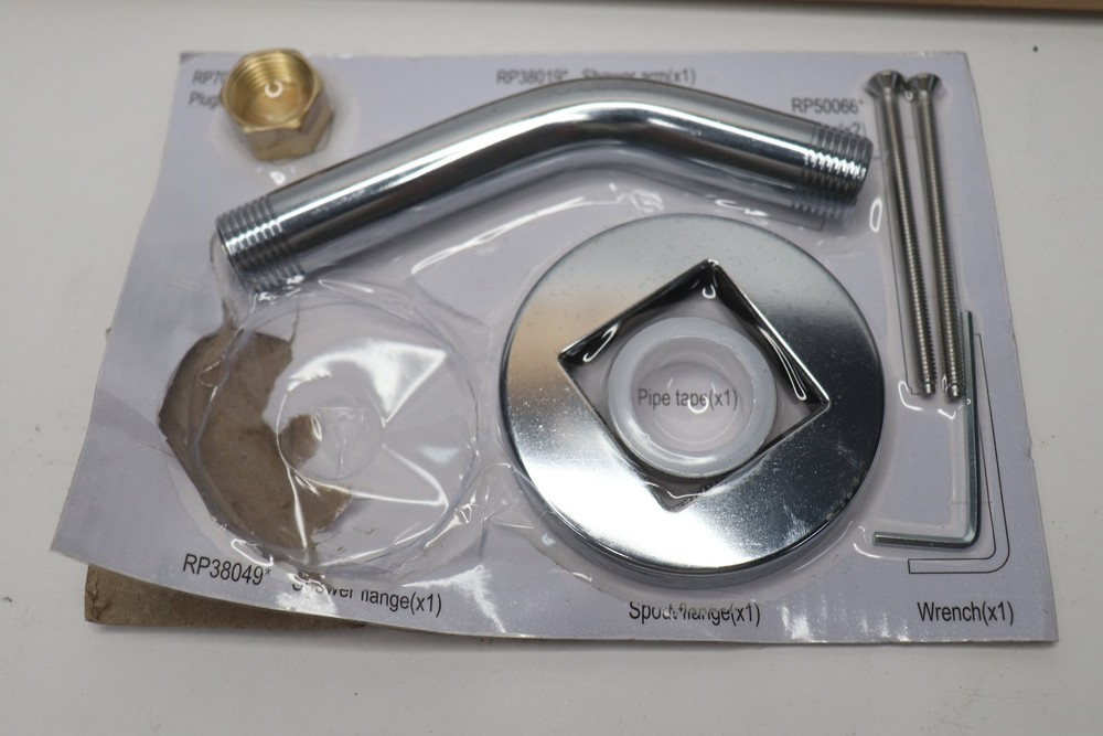 Single Control Shower & Tub Hardware Kit Chrome RP3819 - Missing Flange