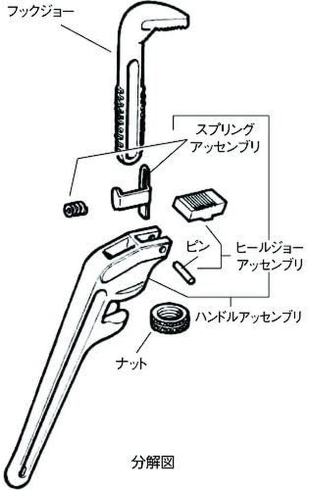 End Pipe Wrench, Aluminum, 14 In. L