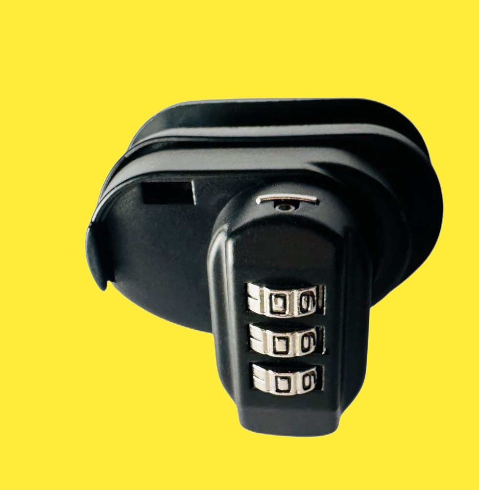 Gun Trigger Lock, 3 Digit Set Own Combination Lock Password- Black*4 Pack