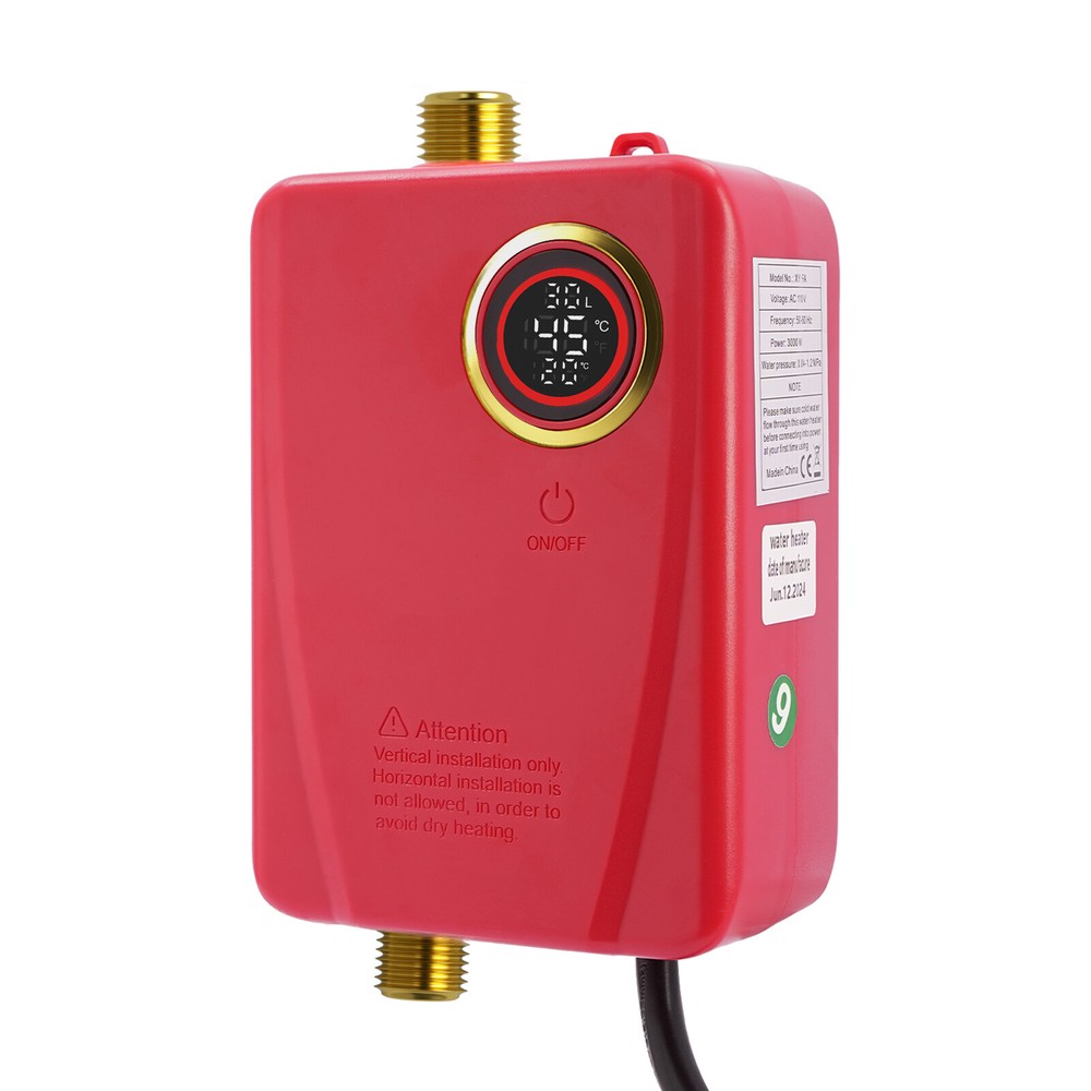 3000w Electric Water Heater Portable Instant Water Heater Under the Sink Basin