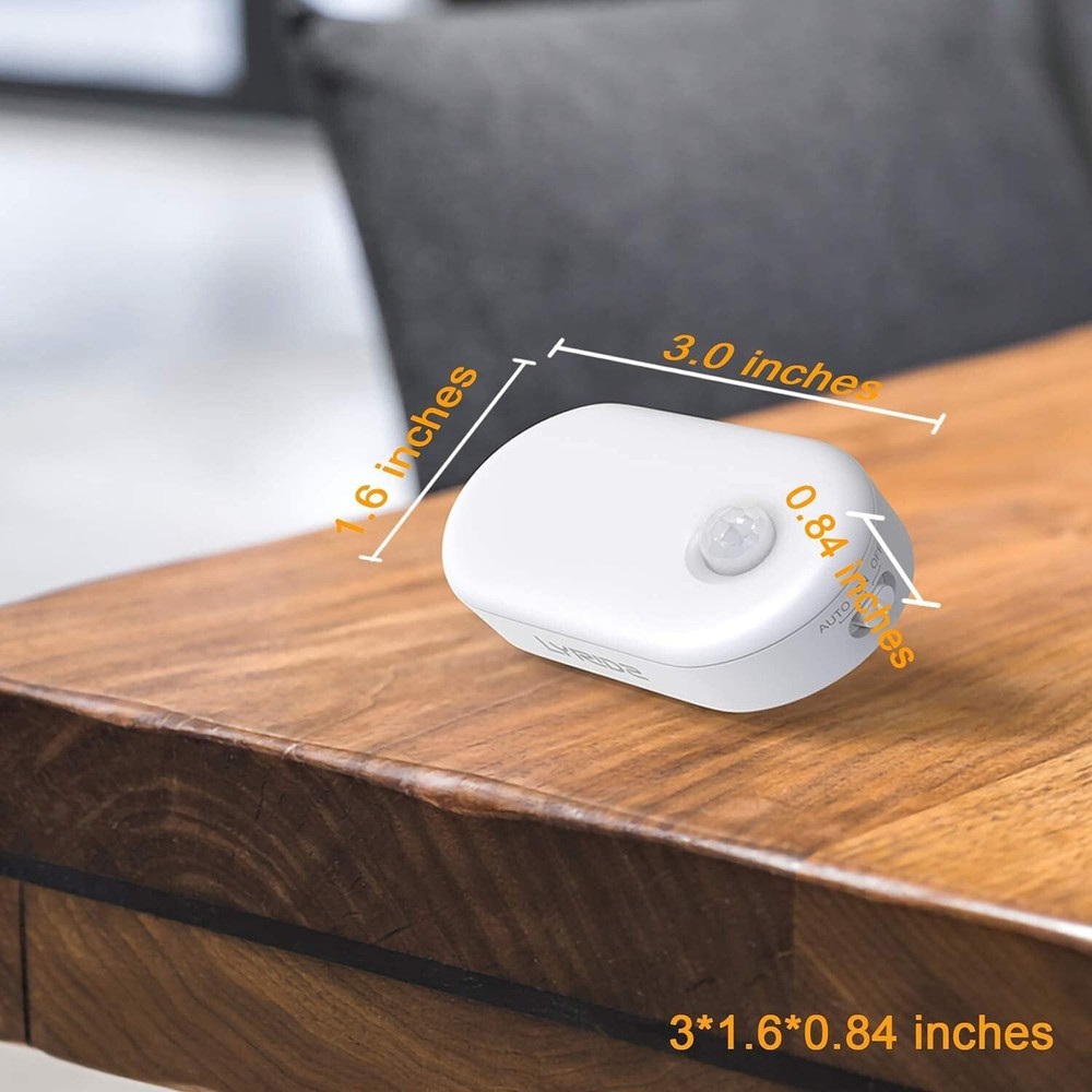 Versatile LED Nightlight with Motion Detection - 6 Pack for Home Safety