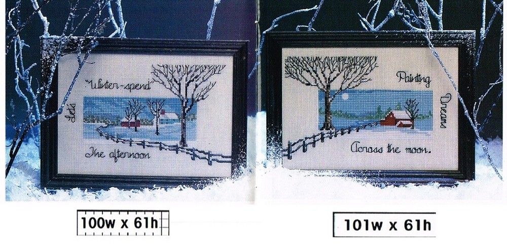 WINTER DREAMS  CROSS STITCH PATTERN  ONLY  -  TL   EUR