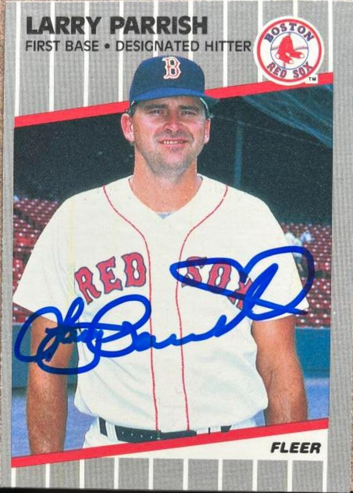Larry Parrish Autographed 1989 Fleer #94