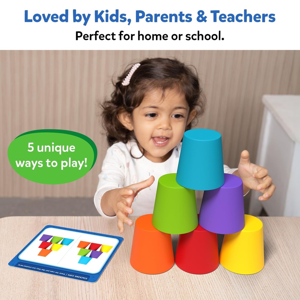 Silicone Rainbow Sorting Game - Learning & Educational Toy, Sorting, Counting...