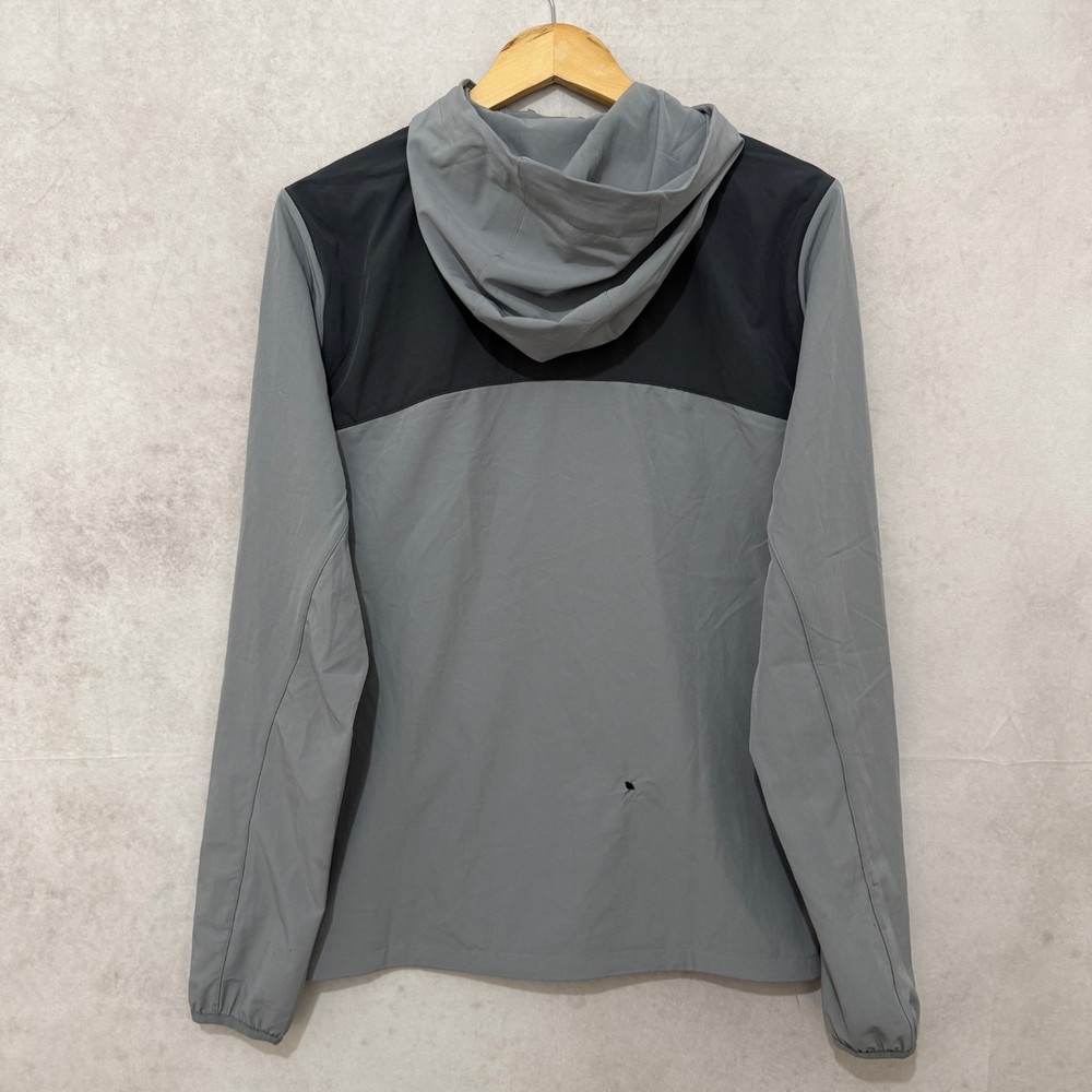 Alpyrex Windbreaker Jacket Hooded Grey Lightweight Medium