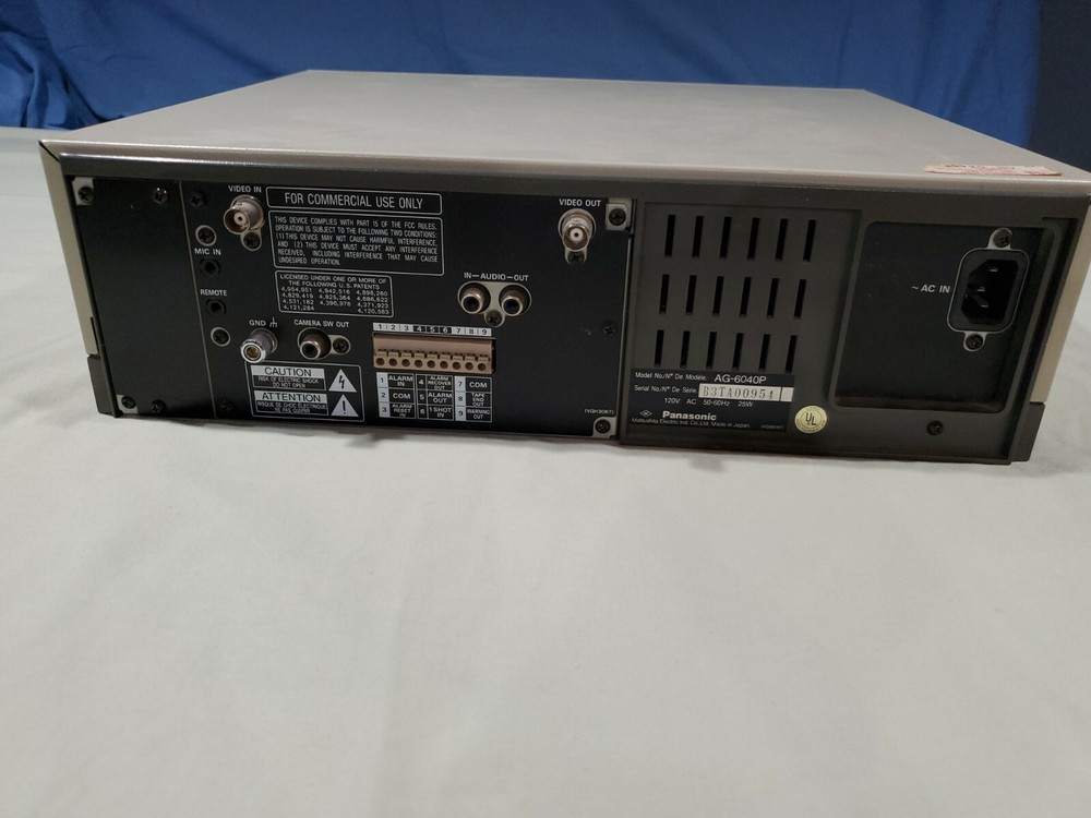 Panasonic AG-6040P Commercial Time Lapse VCR