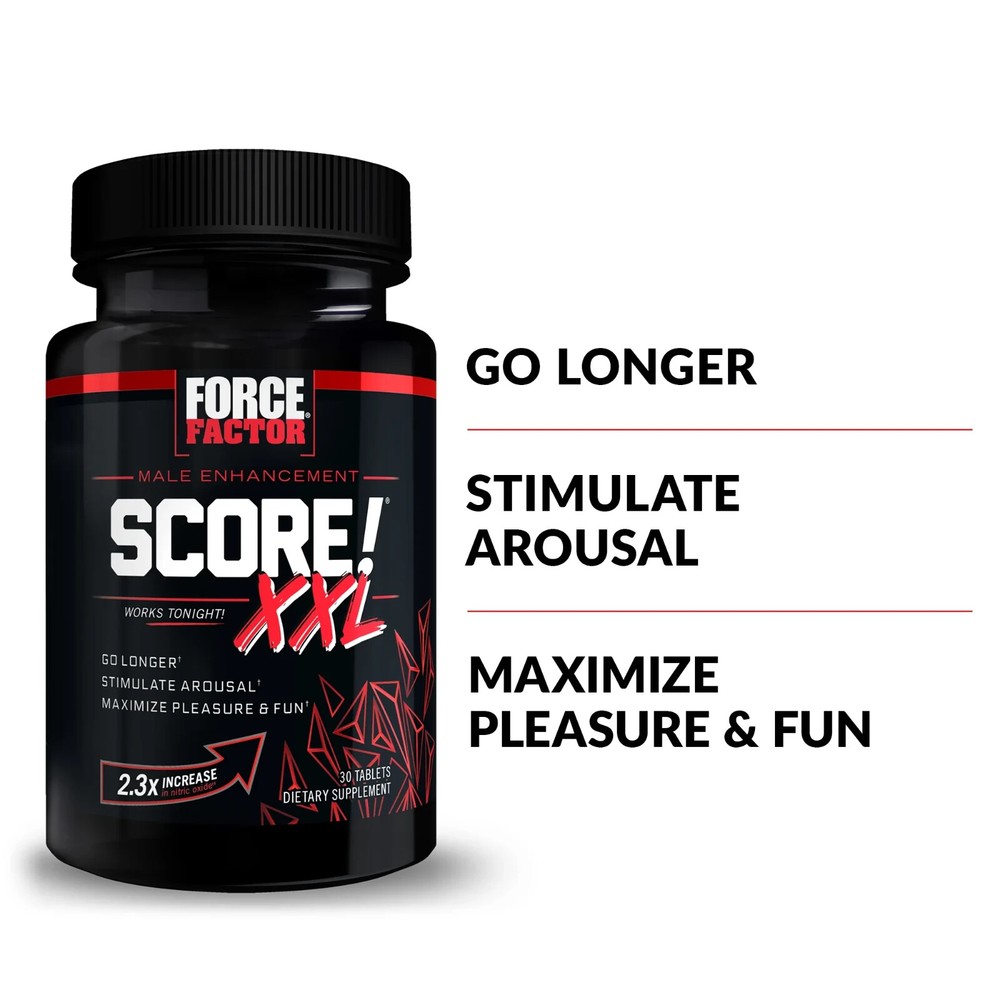 Force Factor Score! XXL Nitric Oxide Booster Supplement for Men, 30 Tablets