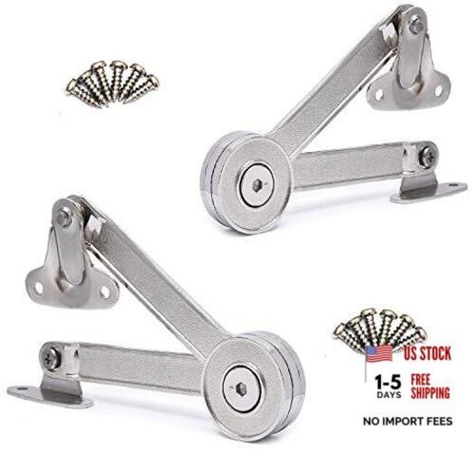 Lid Support Hinge, Heavy Duty Lid Stay Hinges Folding Lid Support KC02-2PC
