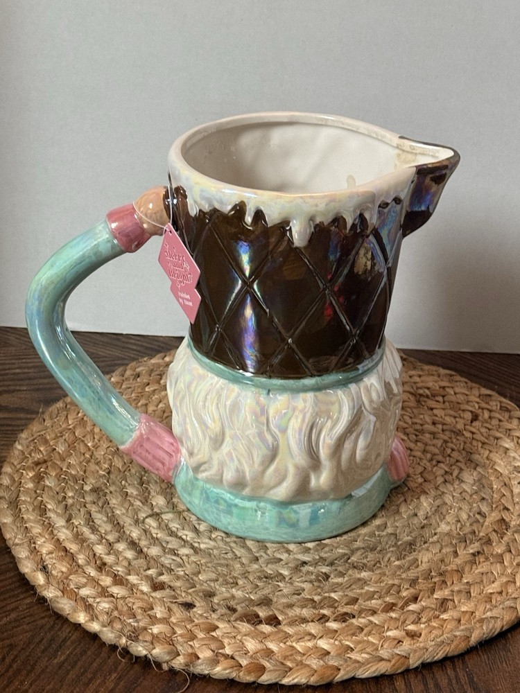 Iridescent Nutcracker Pitcher Pink Pastel