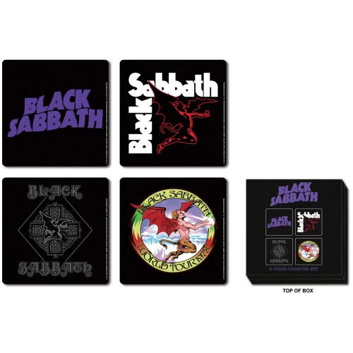 Black Sabbath Coaster Set - Classic Icons