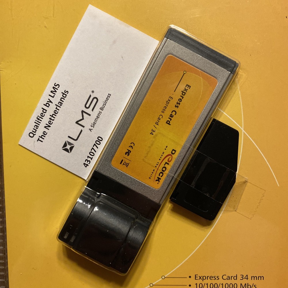 New Delock Express Card to Gigabit LAN Network Adaptor Windows 2000/XP/Linux C18