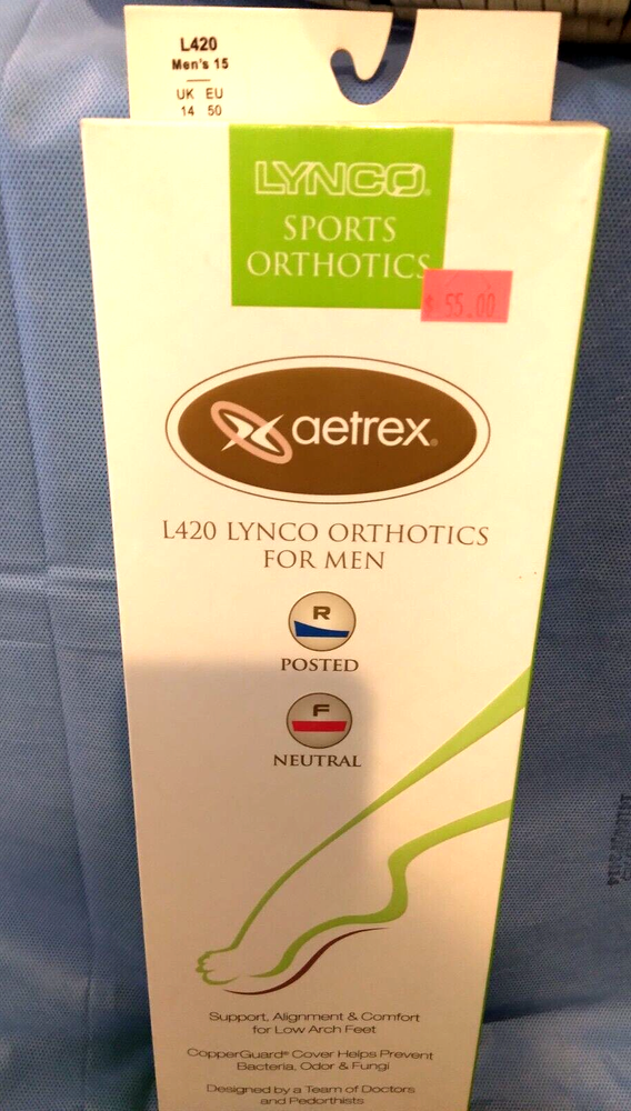 Aetrex Lynco Orthotics, Various Sizes and Styles