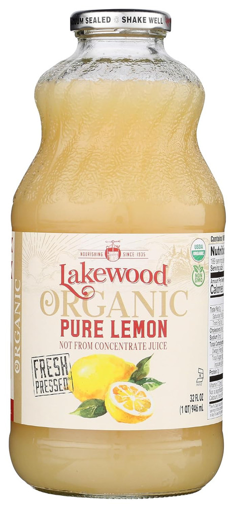 Juice Pure Lemon Organic, 32 Oz