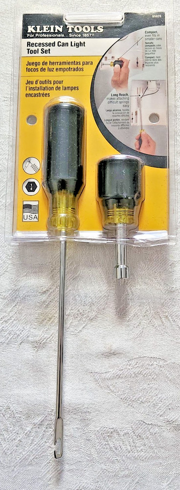 ⭐KLEIN TOOLS 65020 RECESSED CAN LIGHT TOOL SET IN ORIGINAL PACKAGING⭐