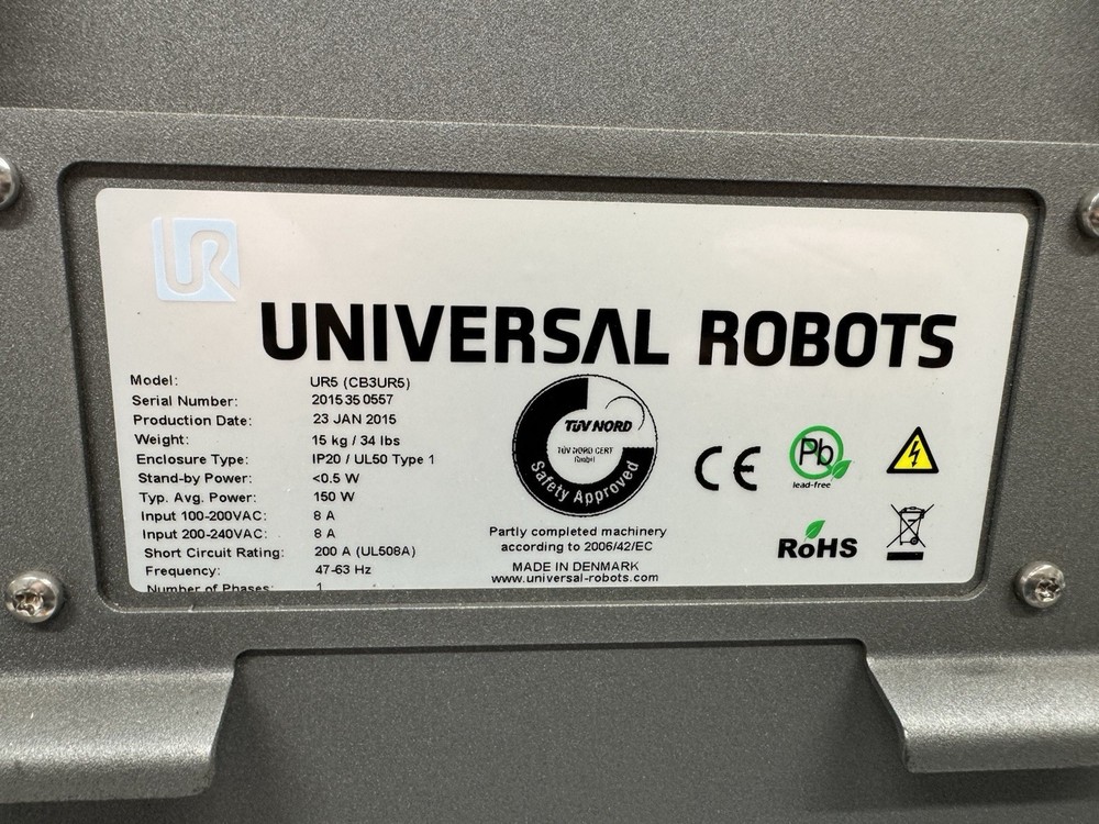 Universal Robots UR5 Controller CB3 with Teach Pendant 2015 — No Robot Arm