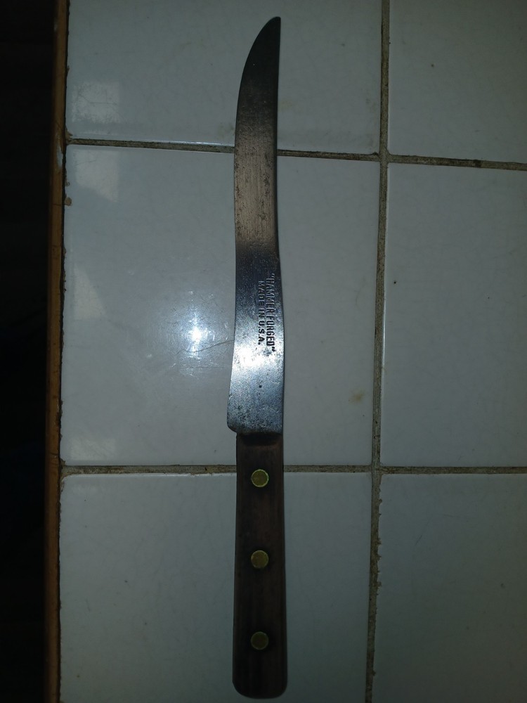 Hammer Forged 8" Blade with wood handle