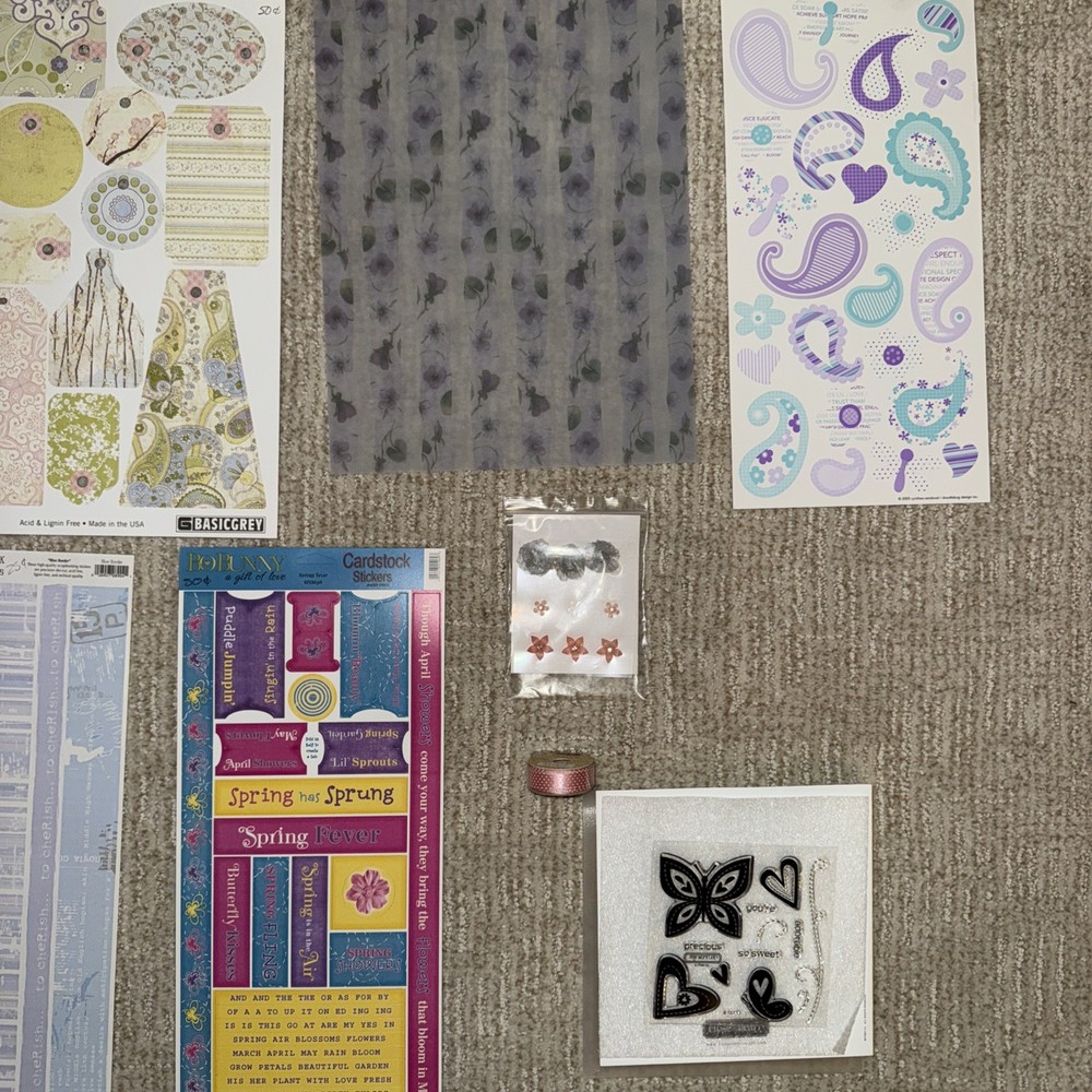 BUTTERFLIES Themed Embellishments Kit