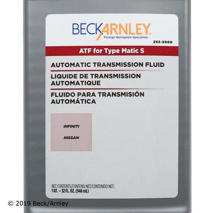 Beck Arnley 252-2000 Premium Atf Matic S
