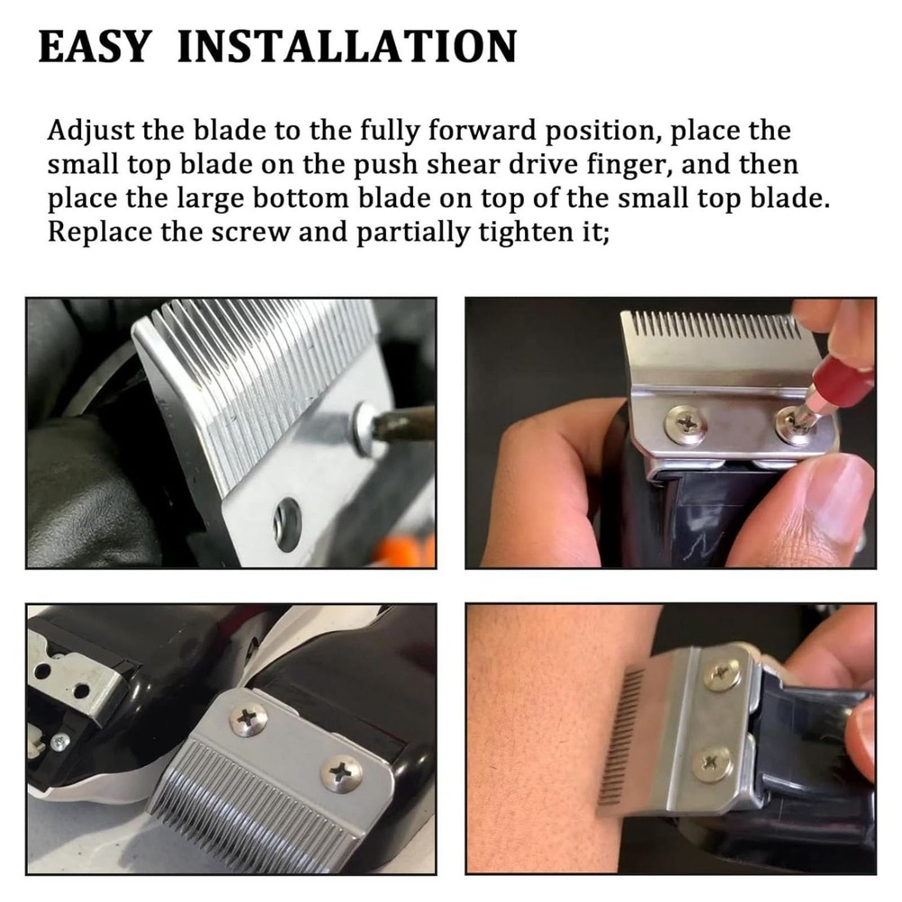 Durable Stainless Iron Clipper Adjustable Blade Fit For Wahl Multi-model Clipper