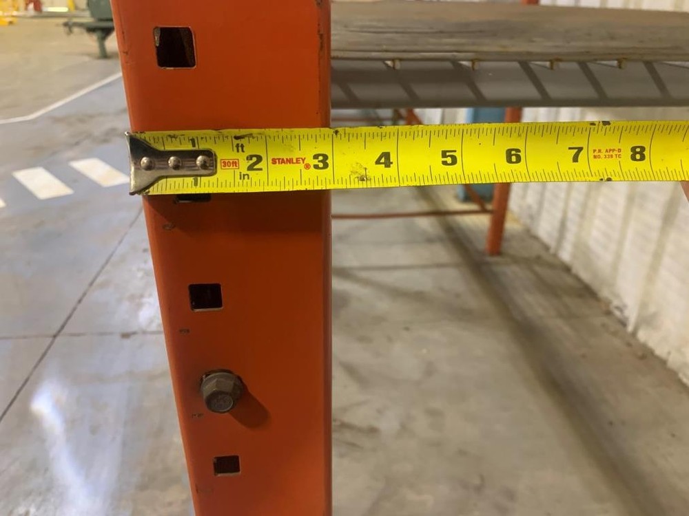 20’ X 54” PALLET RACKING UPRIGHT, DOUBLE TEAR DROP
