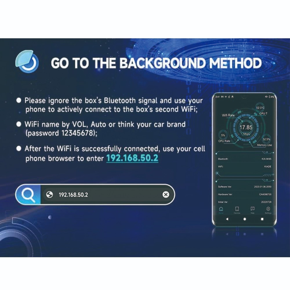 2 in 1 Bluetooth WIFI Convert Wired CarPlay Adapter to Wireless Android Auto
