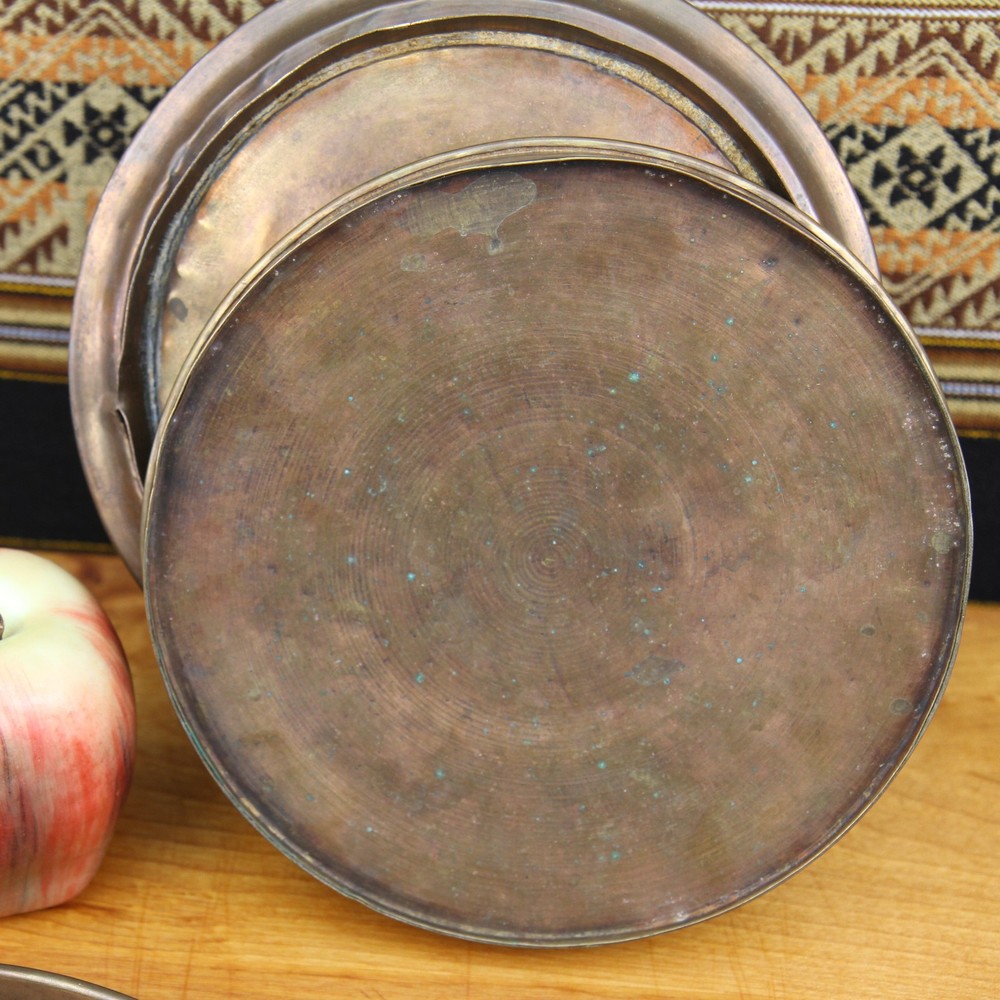 Antique Copper Three Piece Steamer Warmer Pot Insert? Decor Only