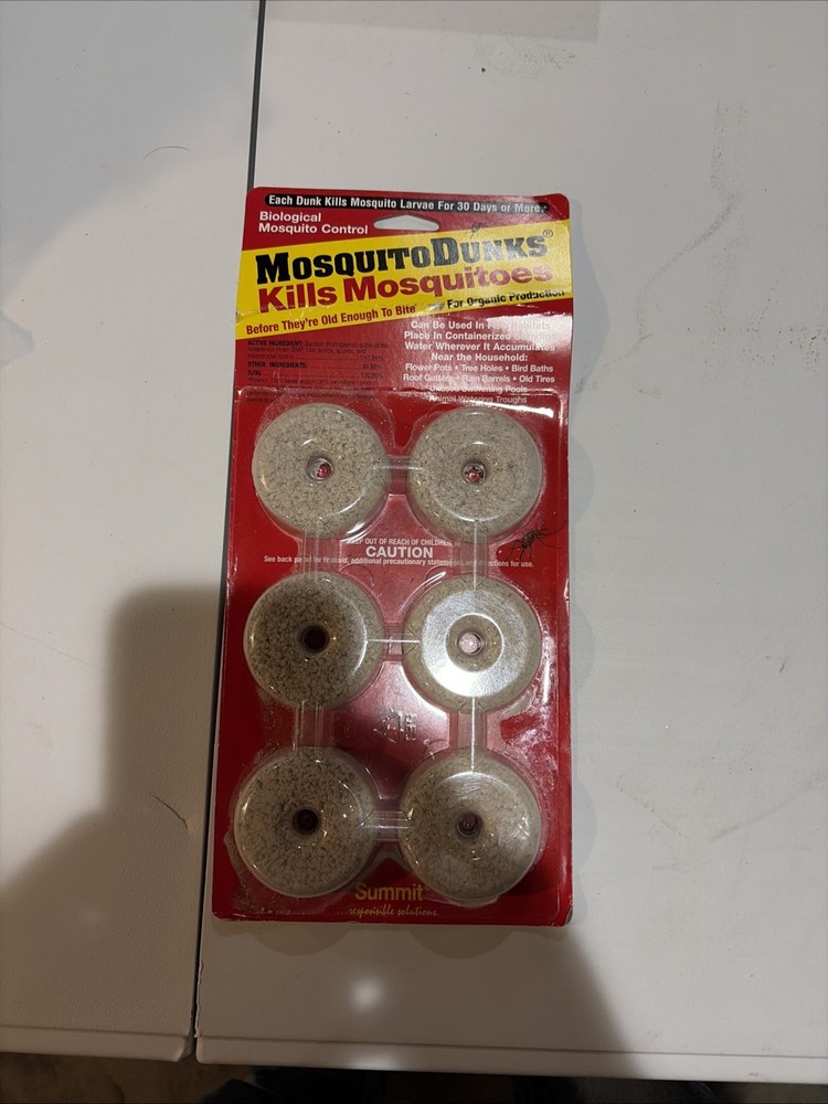 Summit Mosquito Dunks Floating Pod Kill Biologically Safe Method 6 pack