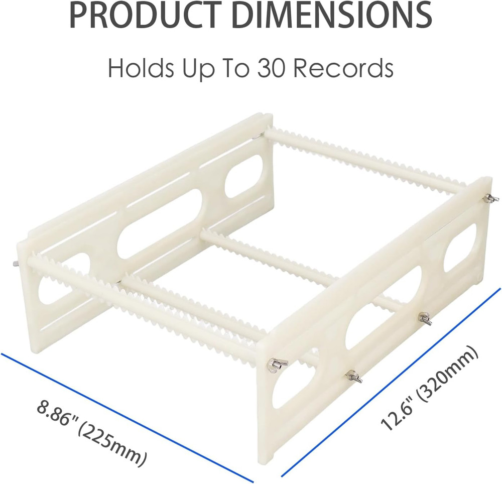 Record Drying Rack ABS Plastic Sawtooth Design Vinyl Record Storage Holder Once