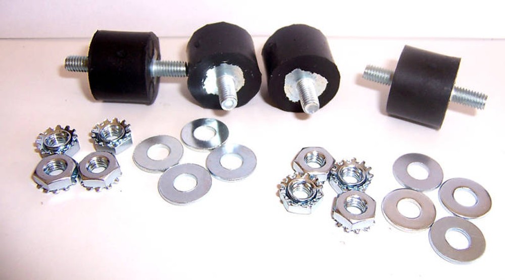 IGNITION BOX RUBBER SHOCK VIBRATION MOUNT KIT (10-32)