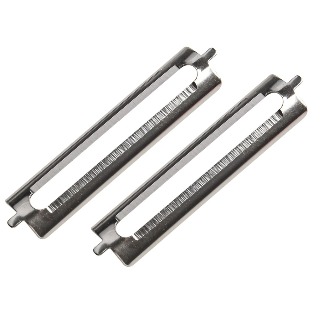 2PCS Stainless Steel Single-sided Flat Blade Multi-functional Peeling Blades