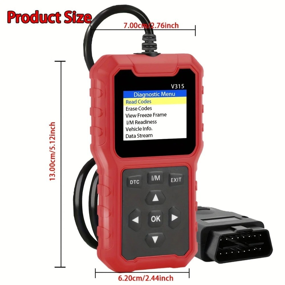 USB Powered 2026 Car OBD2 Scanner - Advanced Engine Diagnostic Tool, with Code R