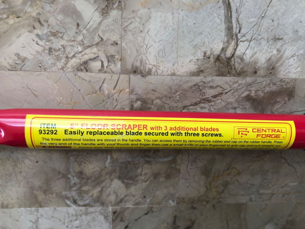 5" Wide Heavy Duty FLOOR & WINDOW & WALL SCRAPER Razor shArp Blade w/ 14" handle