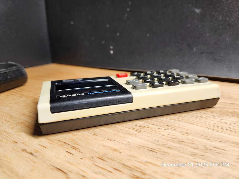 Vintage Calculator CASIO Personal Mini Electronic Casio Computer Japan