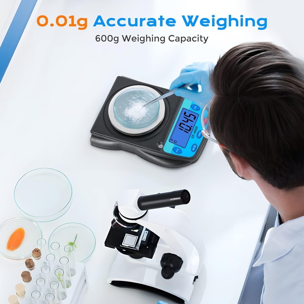 LCD Display Lab Scale with Tare Weighing Function and Multiple Measurement Units