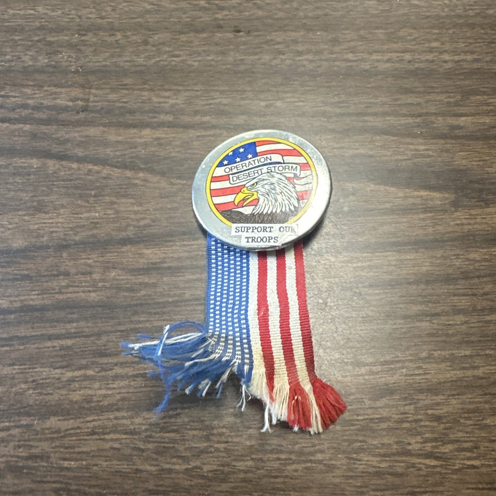 Support Our Troops in Operation Desert Storm  And Persian Gulf, Pinback Button