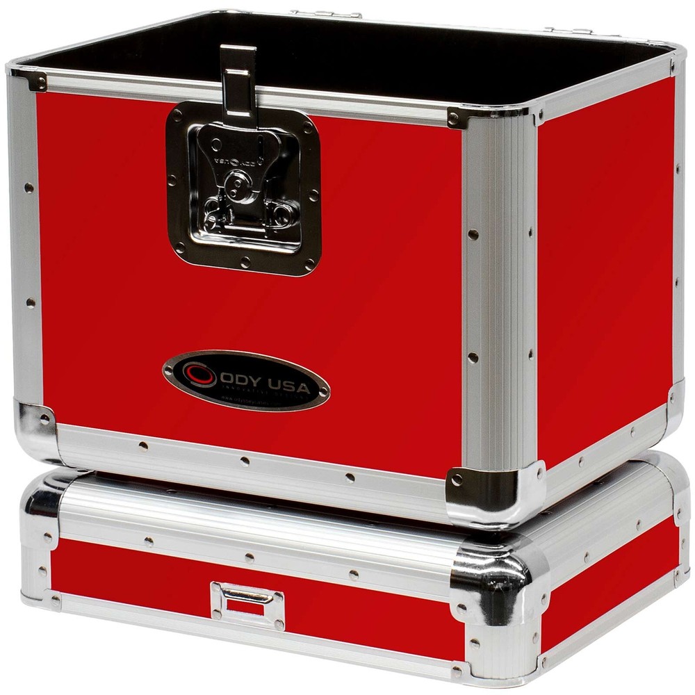 Odyssey KLP2RED Krom Series Red Stackable Record / Utility Case idjnow