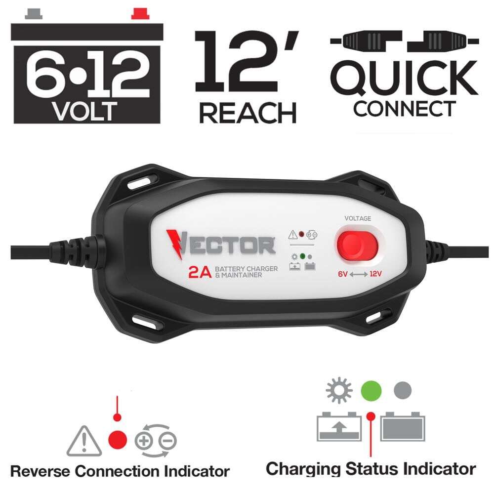 VECTOR 2 Amp Battery Charger/Maintainer