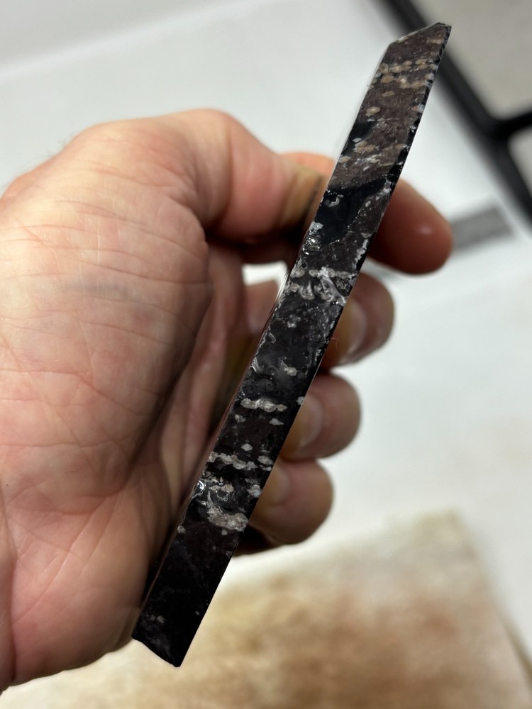 Snowflake Obsidian Slab Lapidary Cabbing Knapping Combo ship avail