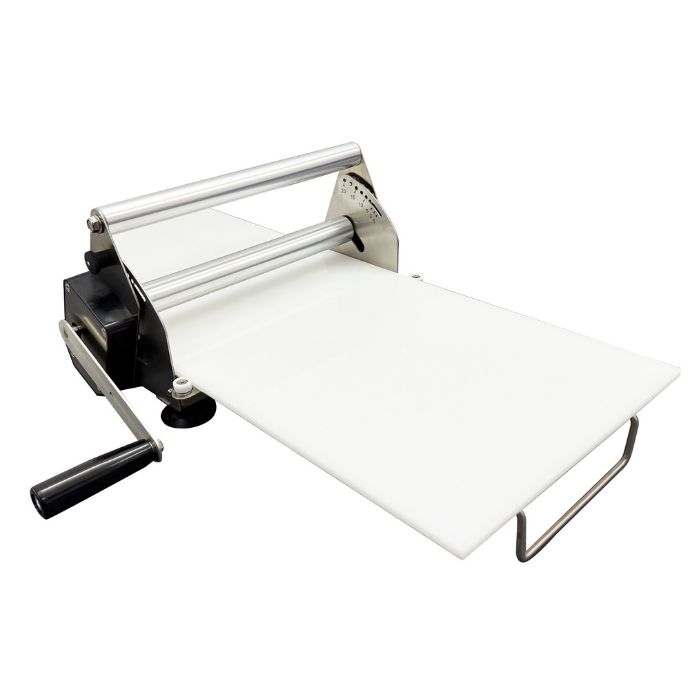 Hand-Crank Dough Roller Puff Pastry Maker 12" PP Material Kitchen Bakery Tool
